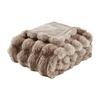 FELLDECKE BELLA - Taupe, MODERN, Textil (130/180cm) - Premium Living