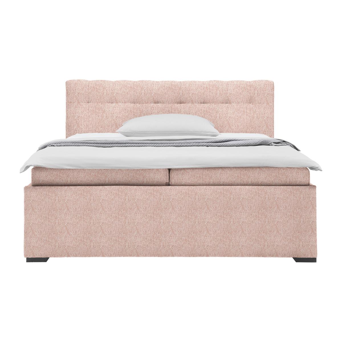 Polsterbett Thor in Rosa ca. 180x200cm - Anthrazit/Rosa, KONVENTIONELL, Holz/Textil (180/200cm) - Mömax