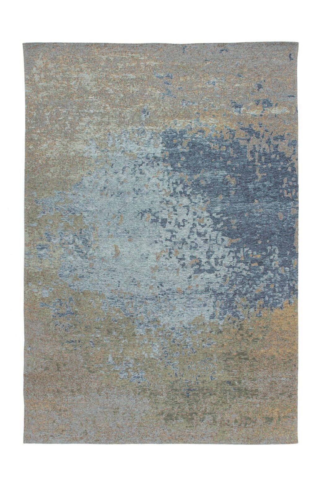Flachwebeteppich Blaze 100 Multi / Blau - Blau/Multicolor, Konventionell, Textil (115/170cm) - Kayoom