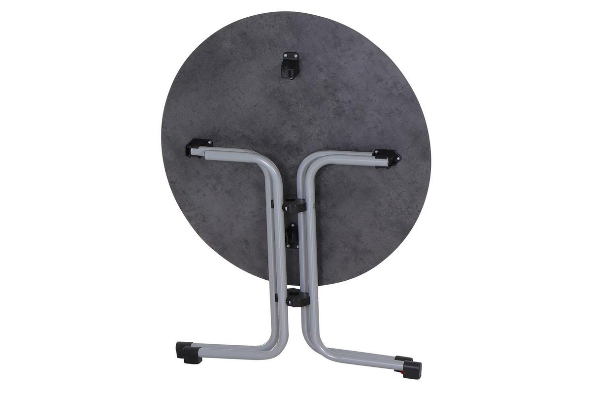 GARTENKLAPPTISCH K95705 - Anthrazit/Silberfarben, KONVENTIONELL, Holz/Kunststoff (80/71cm) - Siena Garden