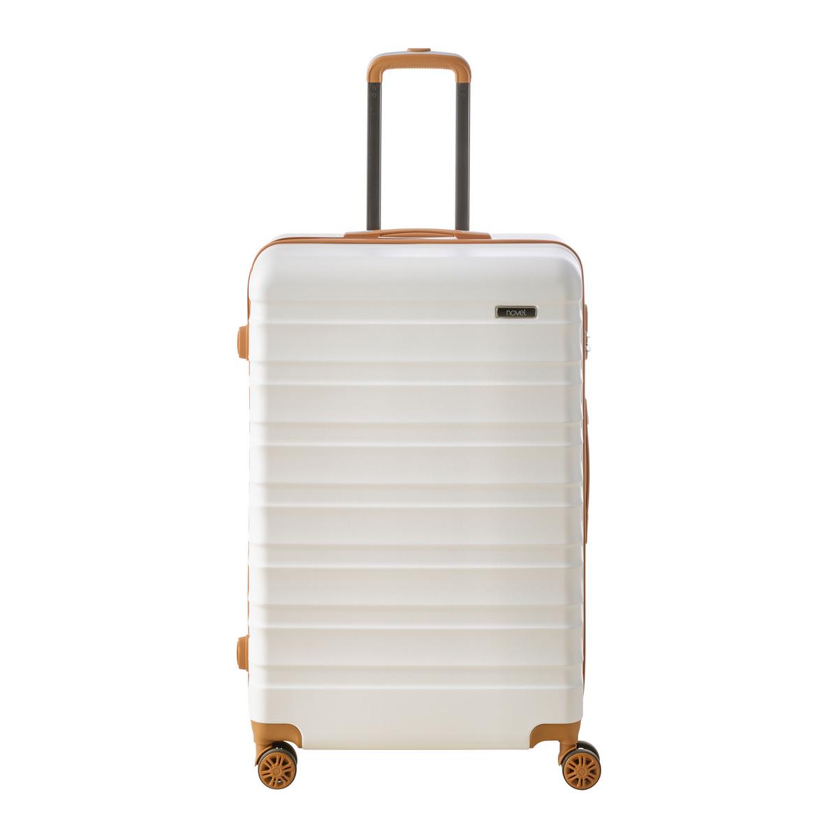 Reisekofferset Florenz Braun/Weiß, 3-teilig - Braun/Weiß, KONVENTIONELL, Kunststoff/Textil - Mömax