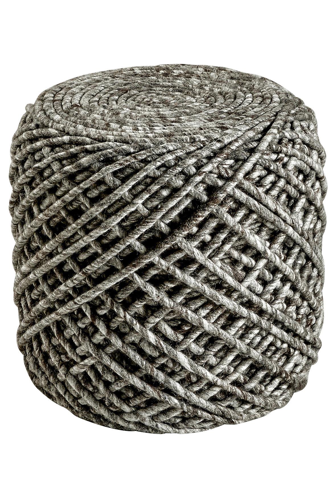 Pouf Pouf Royal - Taupe, Trend, Textil (40/40cm) - Novel