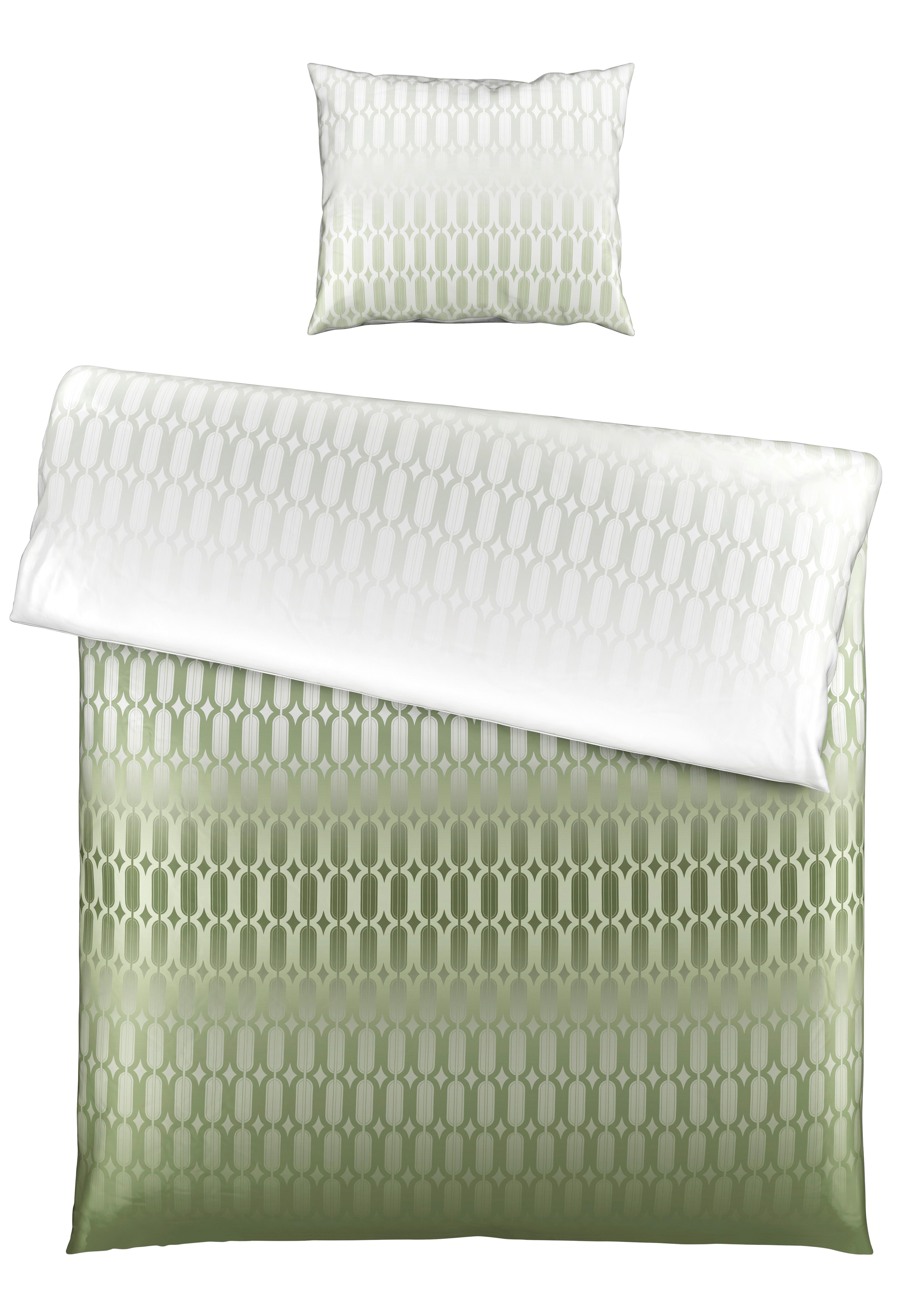 Bettwäsche Picol ca. 160x210cm - Olivgrün/Grün, Modern, Textil (160/210cm) - Premium Living