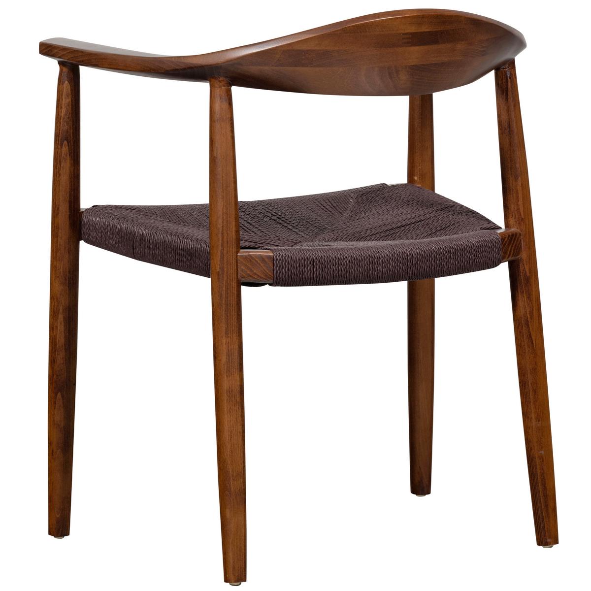 Armlehnstuhl-Set Embrace Dunkelbraun B: 64cm - Dunkelbraun, MODERN, Holz (64/76/53cm) - Livetastic