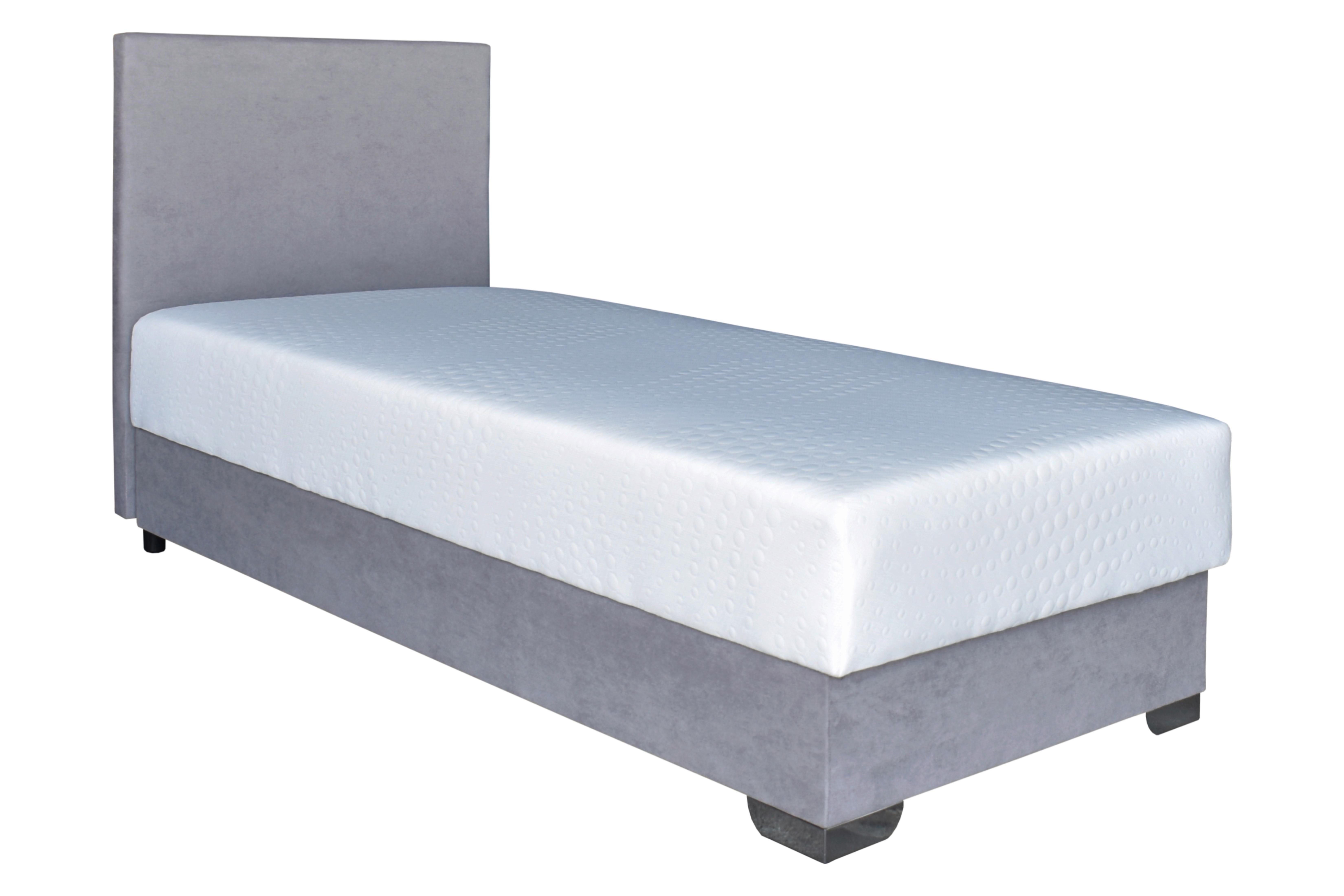 Tapecirani Krevet Morato - bijela/siva, Moderno, drvni materijal/tekstil (90/200cm) - Best Price
