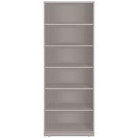 REGAŁ EASY - kaszmir/czarny, Basics, materiał drewnopochodny (72/194/36cm) - Xora