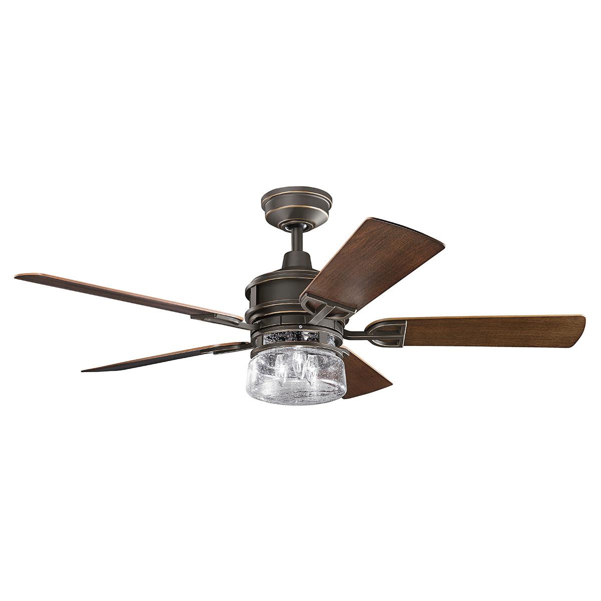 Stropni Ventilator Lyndon - brončane boje, Natur, metal (132/48cm)