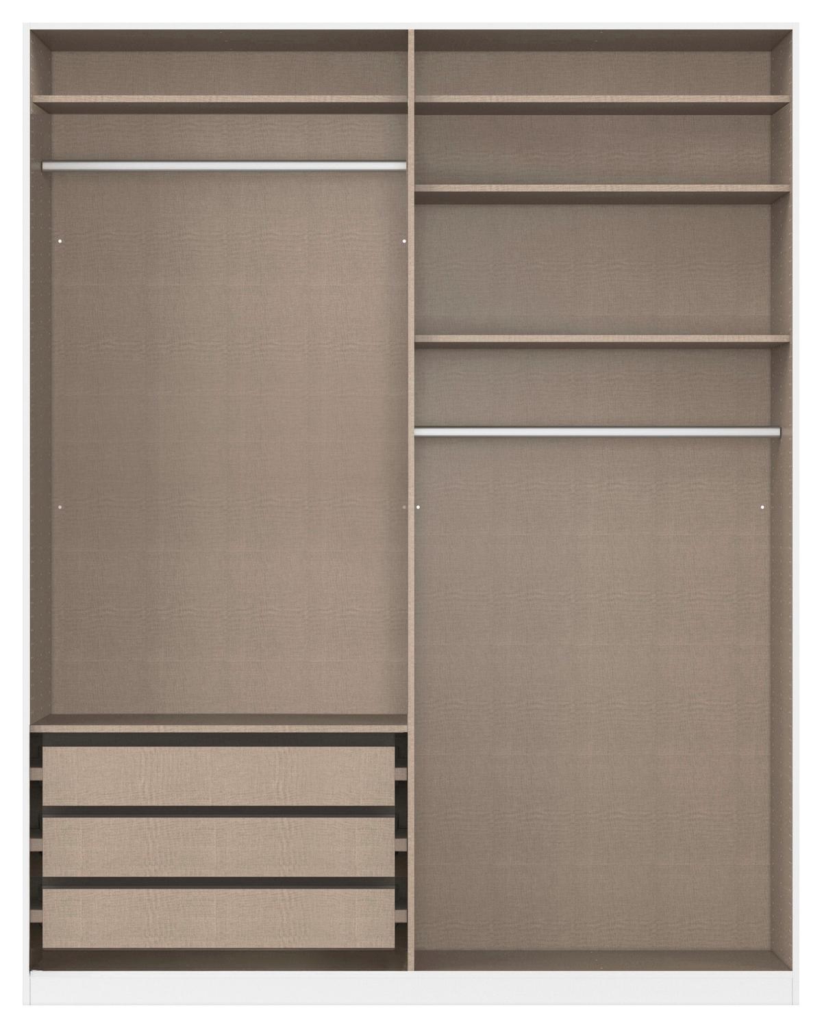 Ormar S Klasičnim Vratima Safari - siva/hrast Artisan, Konvencionalno, drvni materijal/metal (181/229/54cm) - Modern Living