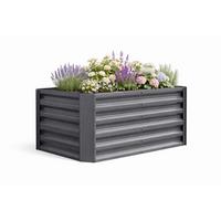 Hochbeet Vcm Beet "galdo L" - Schwarz, Modern, Metall (120/57/60cm)