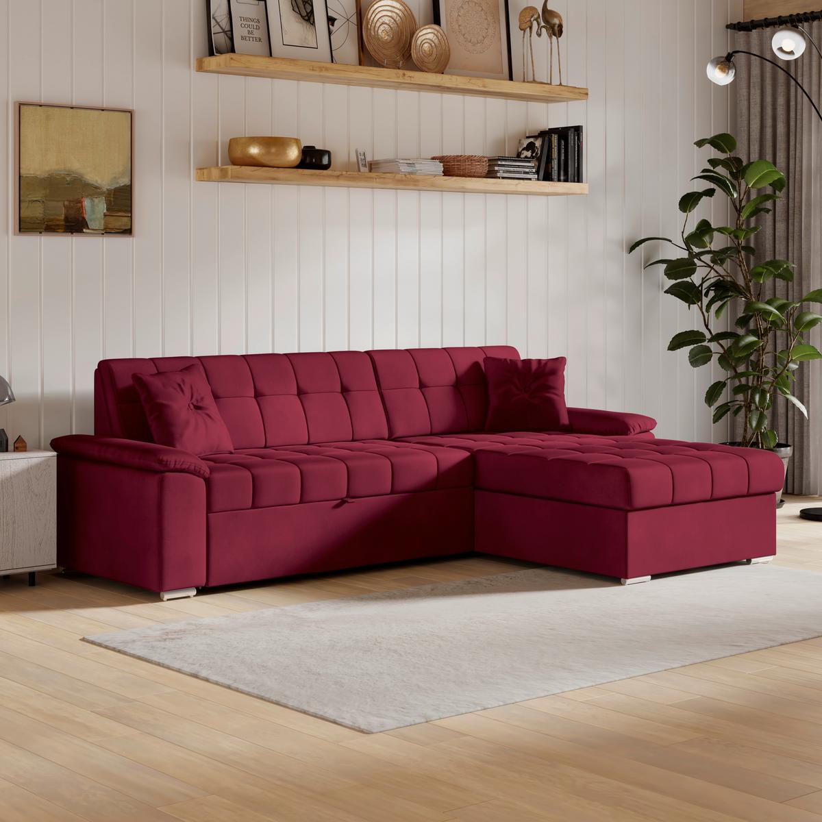 Coltar BALI - roșu, Trend, textil (257/167cm) - Modern Living