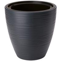 Virágkaspó Gubo - antracit, Konventionell, műanyag (38,5/42cm)