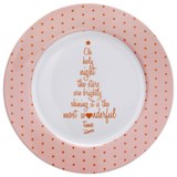 Desszertes Tányér Lovelyn - Arany/Rózsaszín, Kerámia (19cm) - Mömax modern living