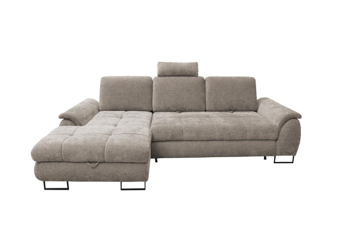 Kutna Garnitura Lago - sivo-smeđa/crna, Moderno (176/95/272cm) - Modern Living
