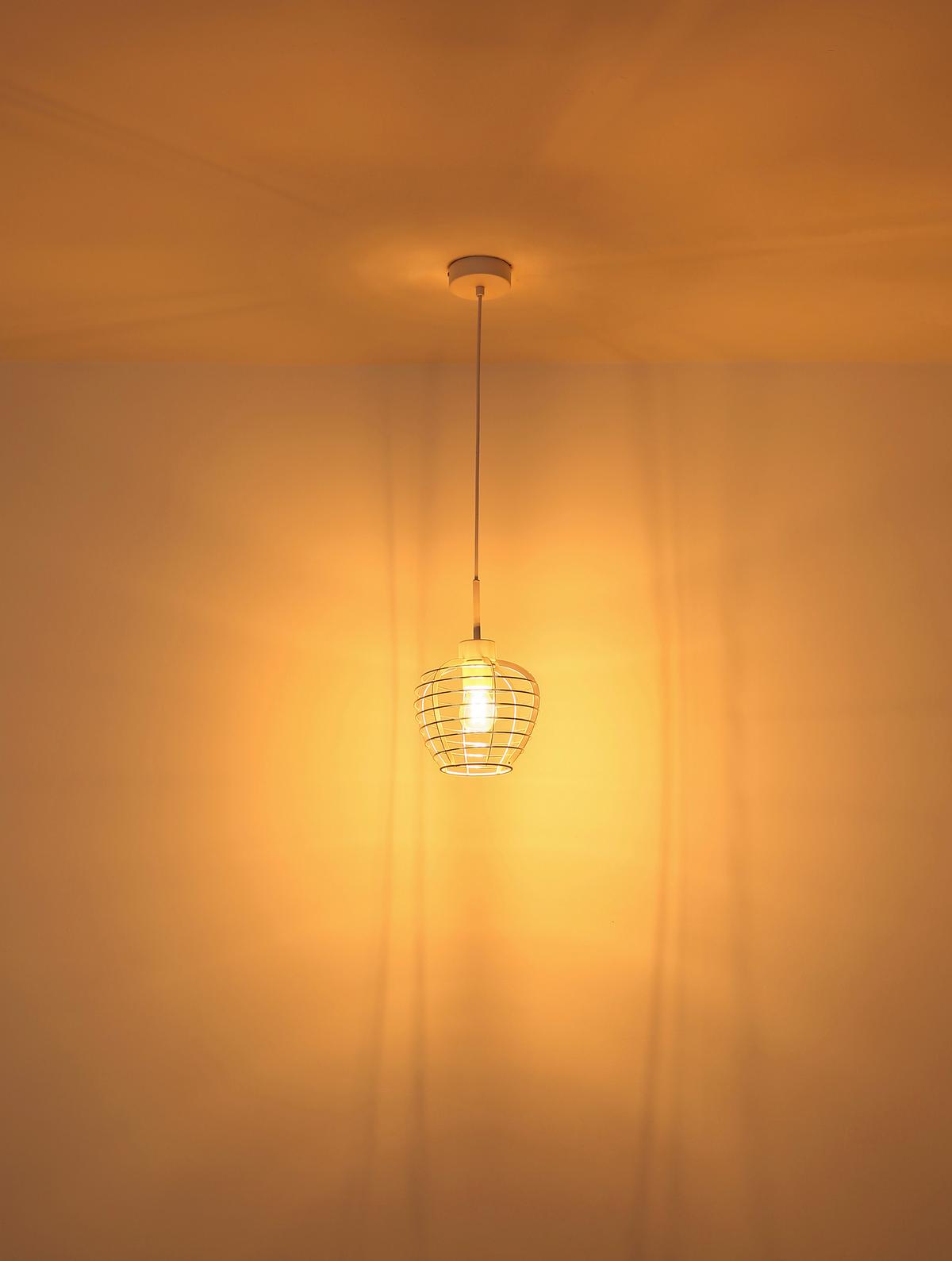 Viseća Svjetiljka Nesa - bijela/boje kroma, Basics, metal/plastika (20,5/120cm) - Globo