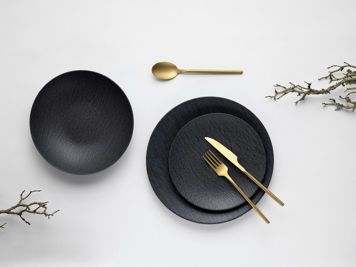 Kombiservice Schwarz, 16-teilig - Schwarz, Trend, Keramik - Creatable