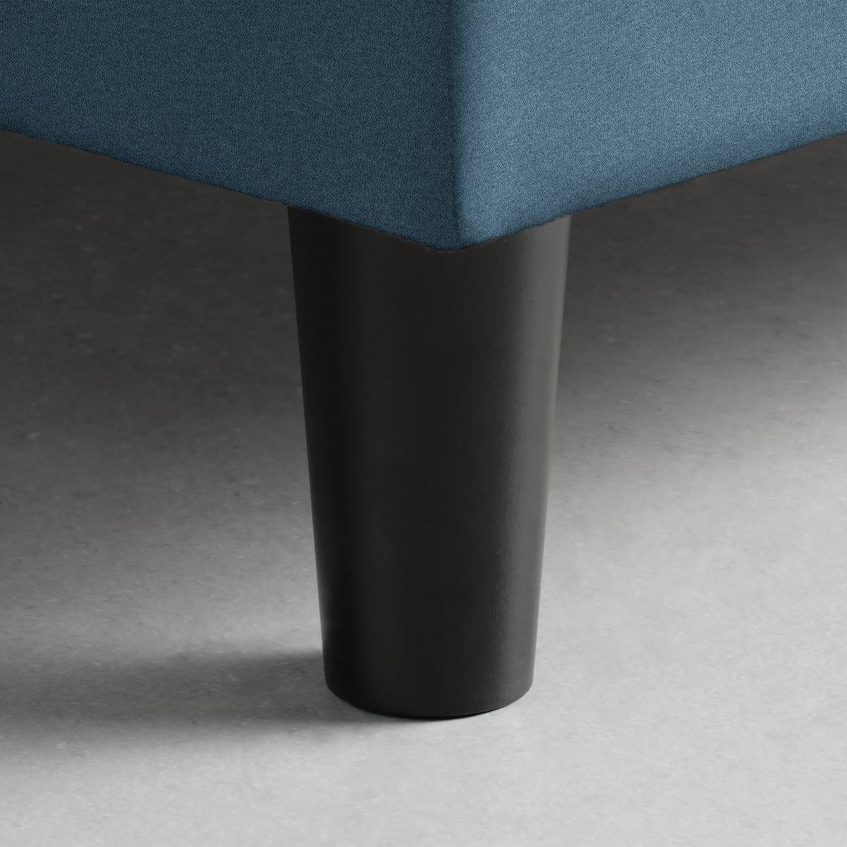 Boxspringbett Miami in Dunkelblau ca. 180x200cm - Schwarz/Dunkelblau, KONVENTIONELL, Holz/Holzwerkstoff (180/200cm) - Mömax