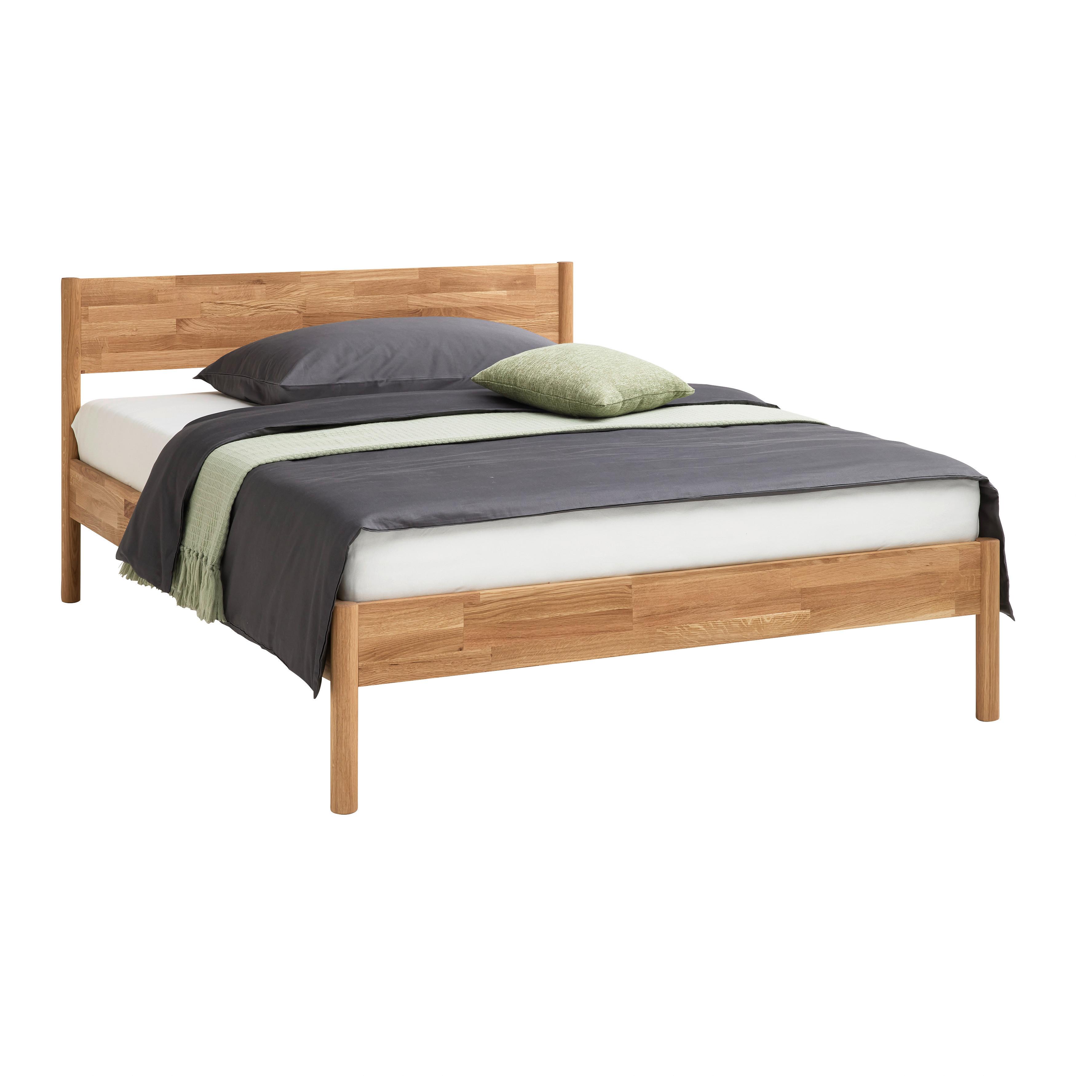 Bett Waden Eichefarben ca. 140x200cm - Eichefarben, KONVENTIONELL, Holz (147.3/85/207.3cm) - Zandiara