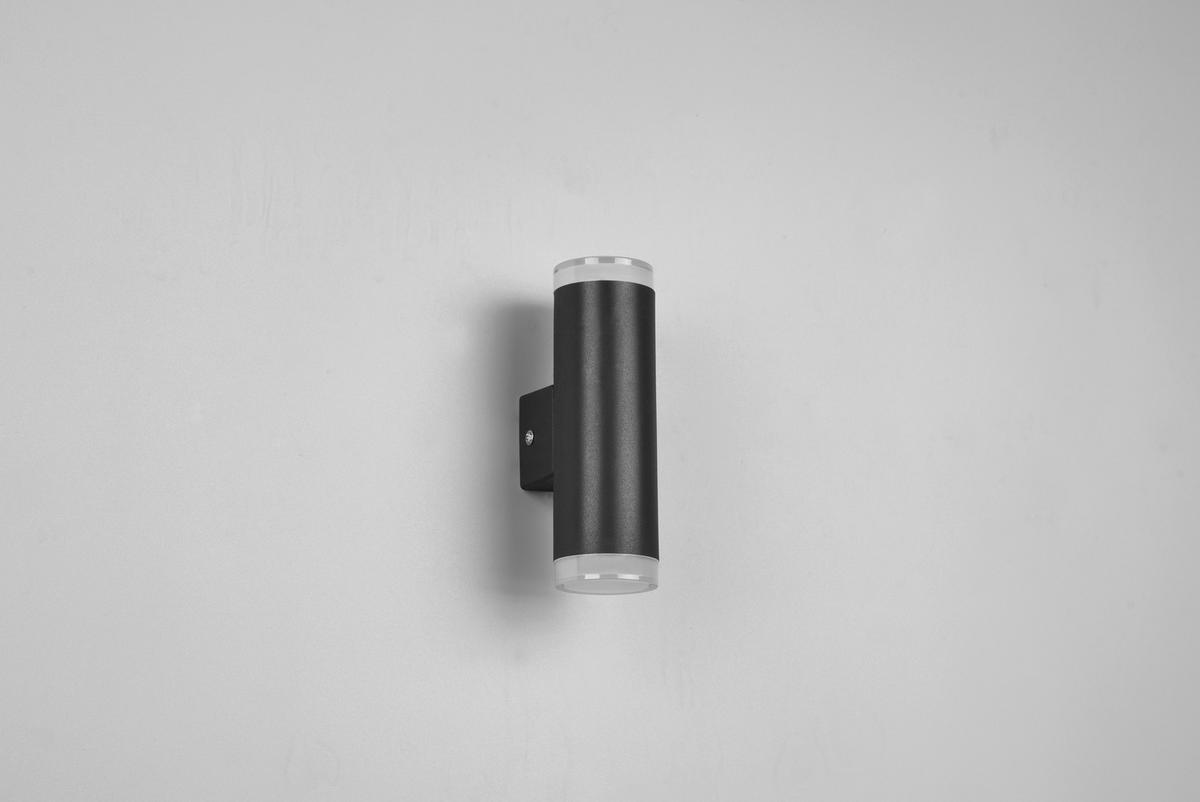 LED-Wandleuchte Ray in Schwarz/Weiß max. 2x4 Watt - Schwarz/Weiß, Basics, Kunststoff (16,6/5,2/8cm) - Trio Leuchten