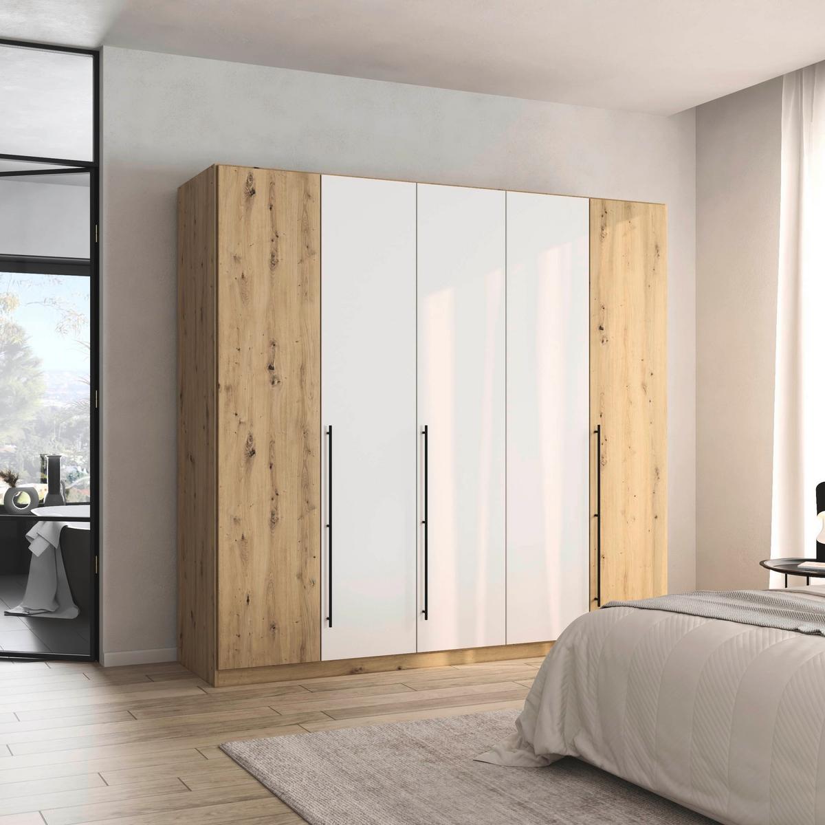 Ormar Sa Klasičnim Vratima Safari - siva/bela, Konvencionalno, metal/pločasti materijal (226/210/54cm) - Modern Living