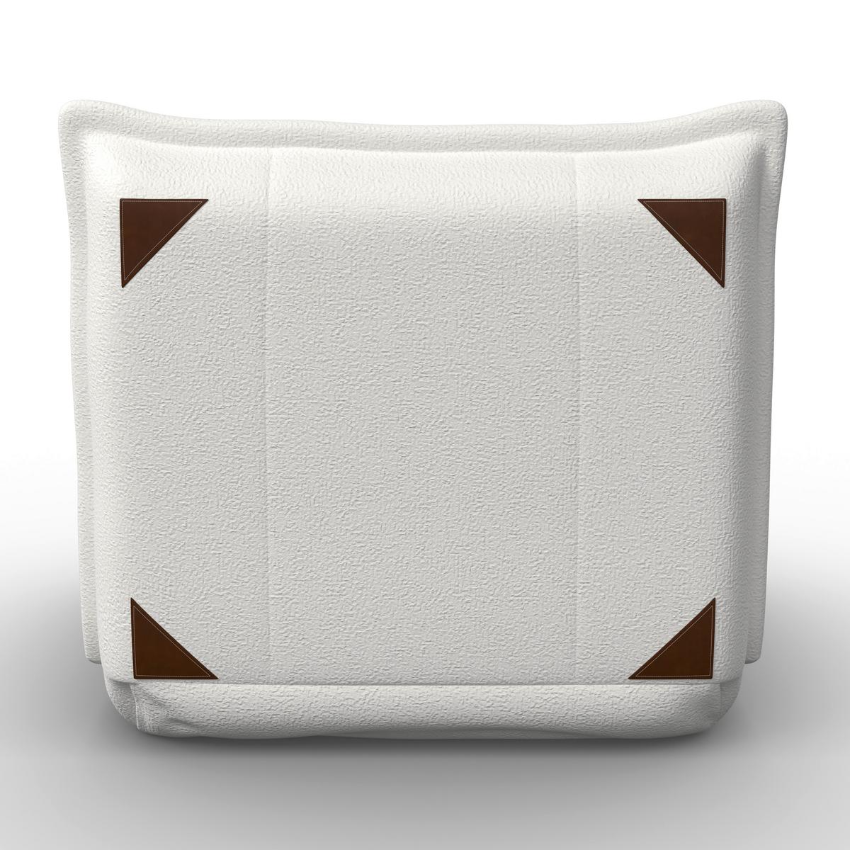 Fotelj S Funkcijo Ležišča Tamara, Bela - bela, Moderno, kovina/tekstil (82/31/69cm) - Bessagi Home