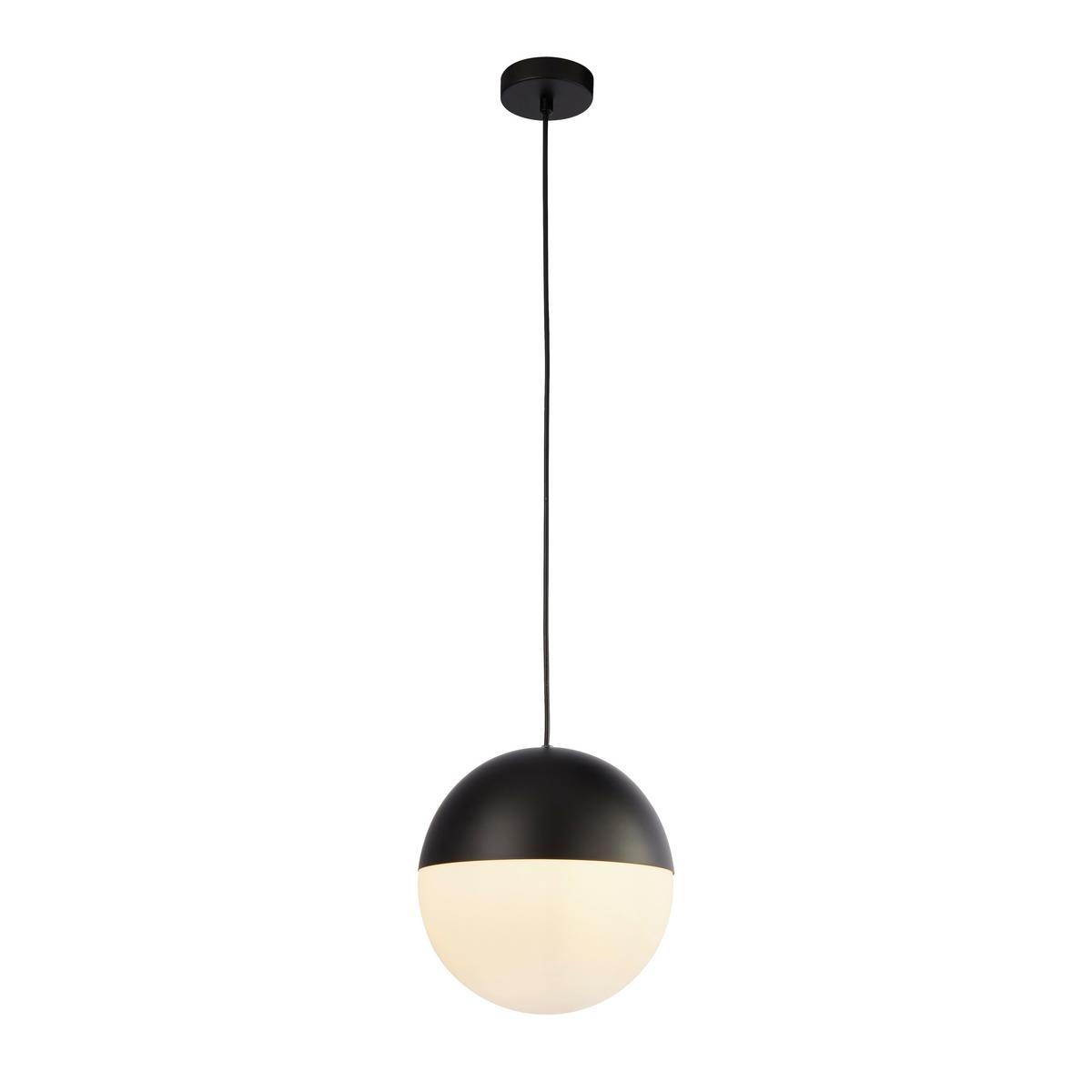 Függőlámpa Endor 24181bk - fekete, Design, üveg/fém (25/150cm)