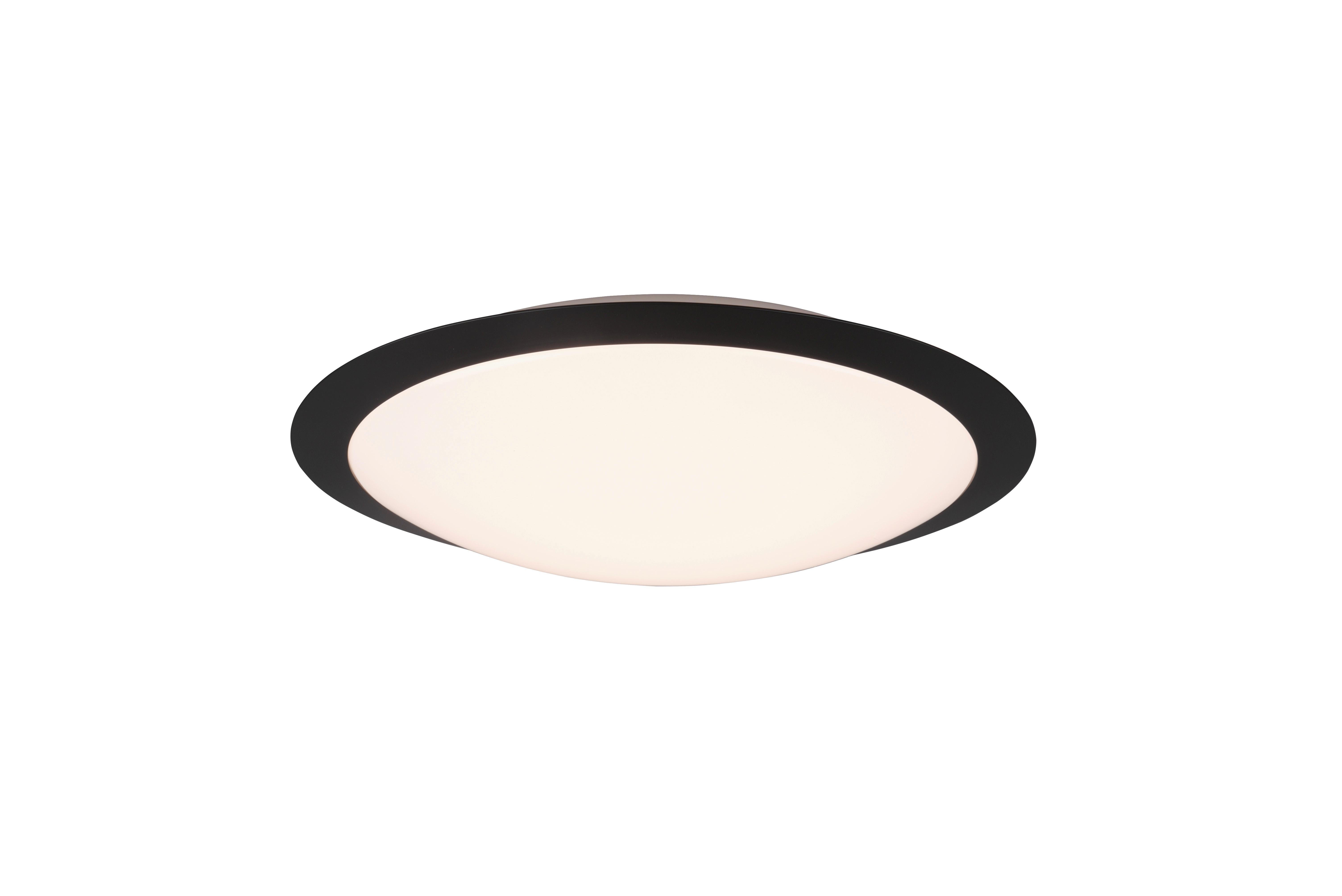 LED-Deckenleuchte Umberto Schwarz/Weiß max. 18,50 Watt - Schwarz/Weiß, Basics, Kunststoff (42/10cm) - Trio Leuchten