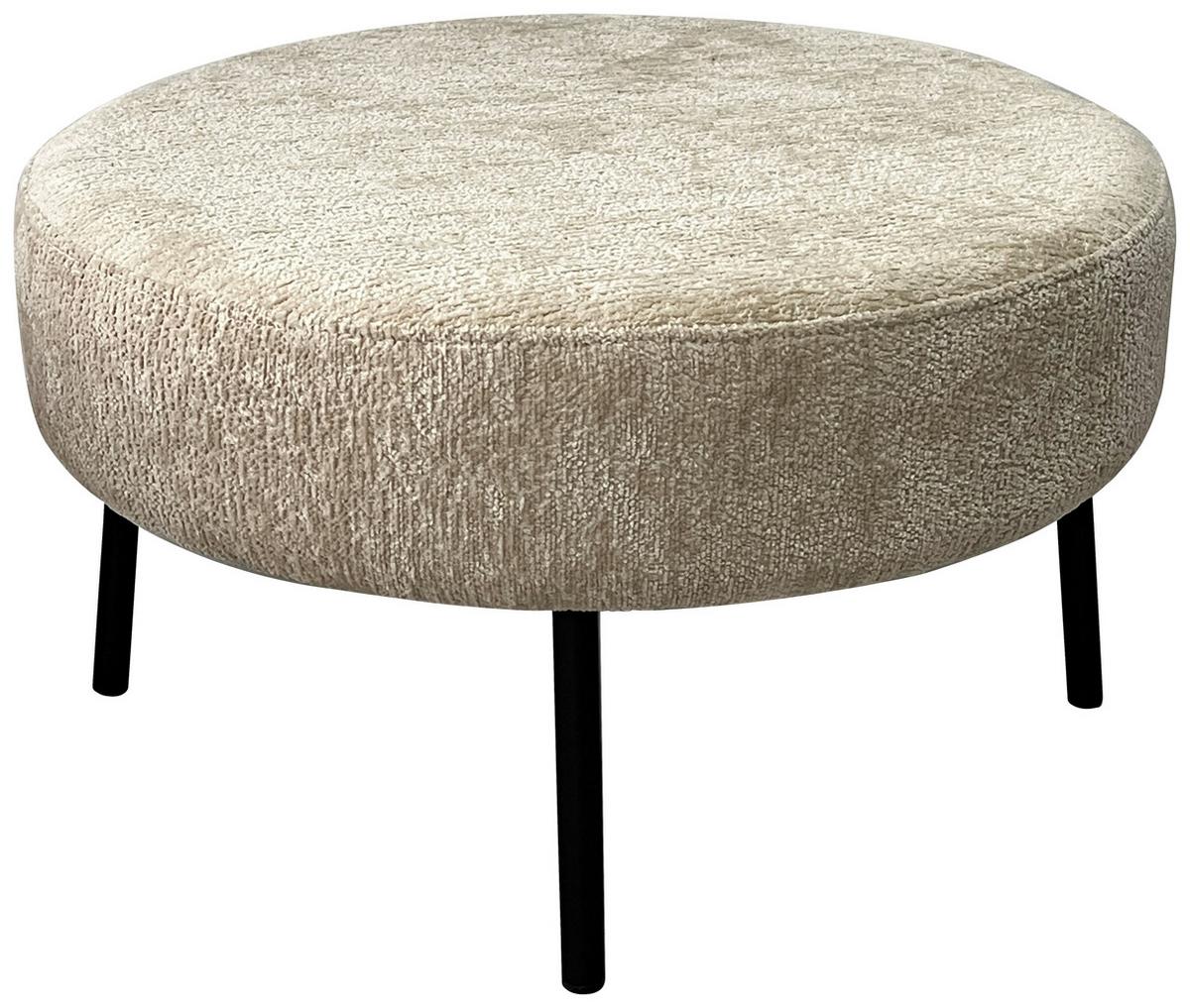 Tabure Clyde - bež/crna, Moderno, drvni materijal/metal (56/32/56cm) - Mömax