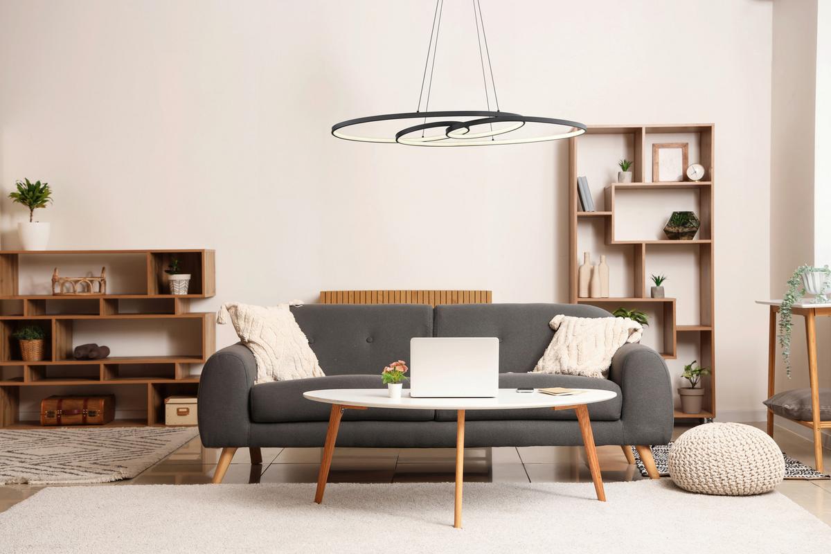 LED-HÄNGELEUCHTE 67177-40 SPIRA - Weiss/Schwarz, Design, Kunststoff/Metall (100/36/122cm) - Globo