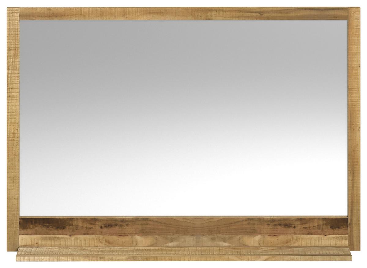 LUSTRO ŁAZIENKOWE BENGALU - kolor naturalny, Natur, drewno/szkło (116/80/16cm) - Livetastic
