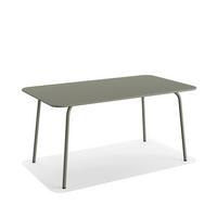 Gartentisch SHINE in Grün, rechteckig - Grün, Basics, Metall (160/73/90cm) - Gardenson