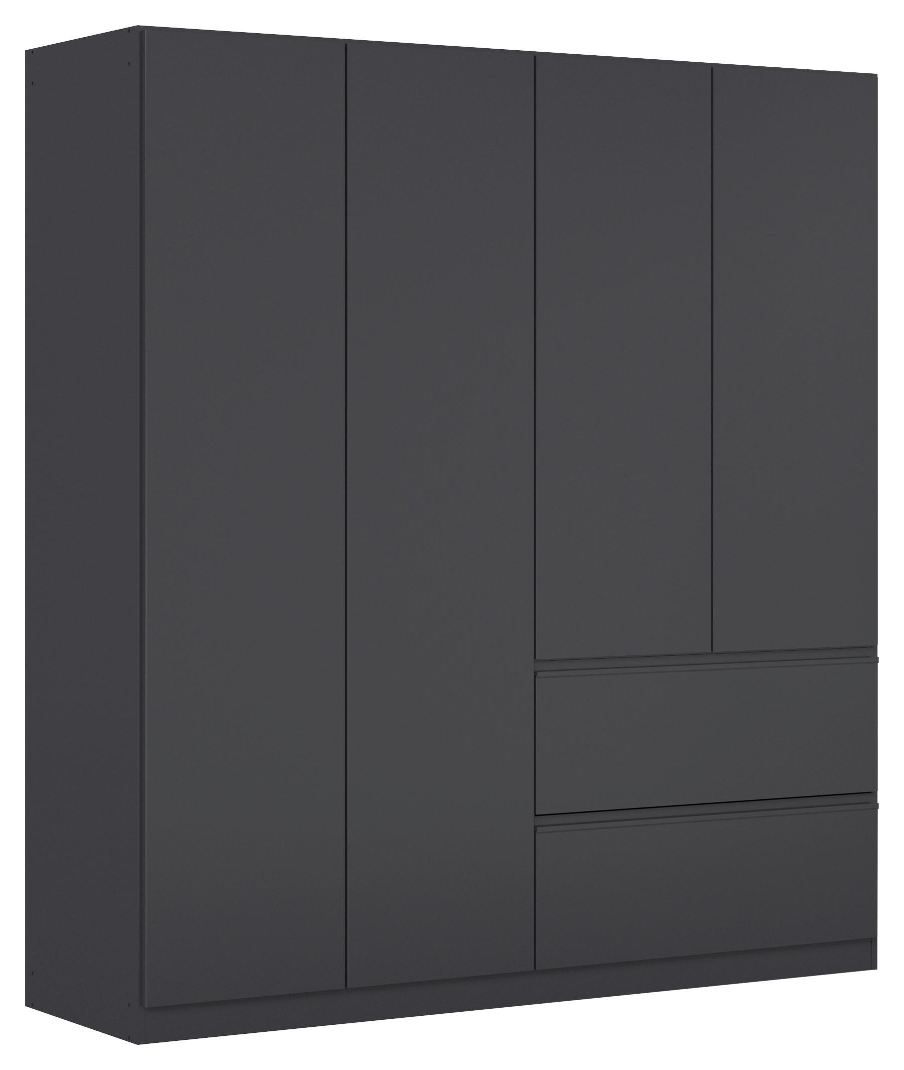 Omara S Klasičnimi Vrati Costa, Siva - siva, Moderno, leseni material (181/197/54cm) - Rauch Möbel