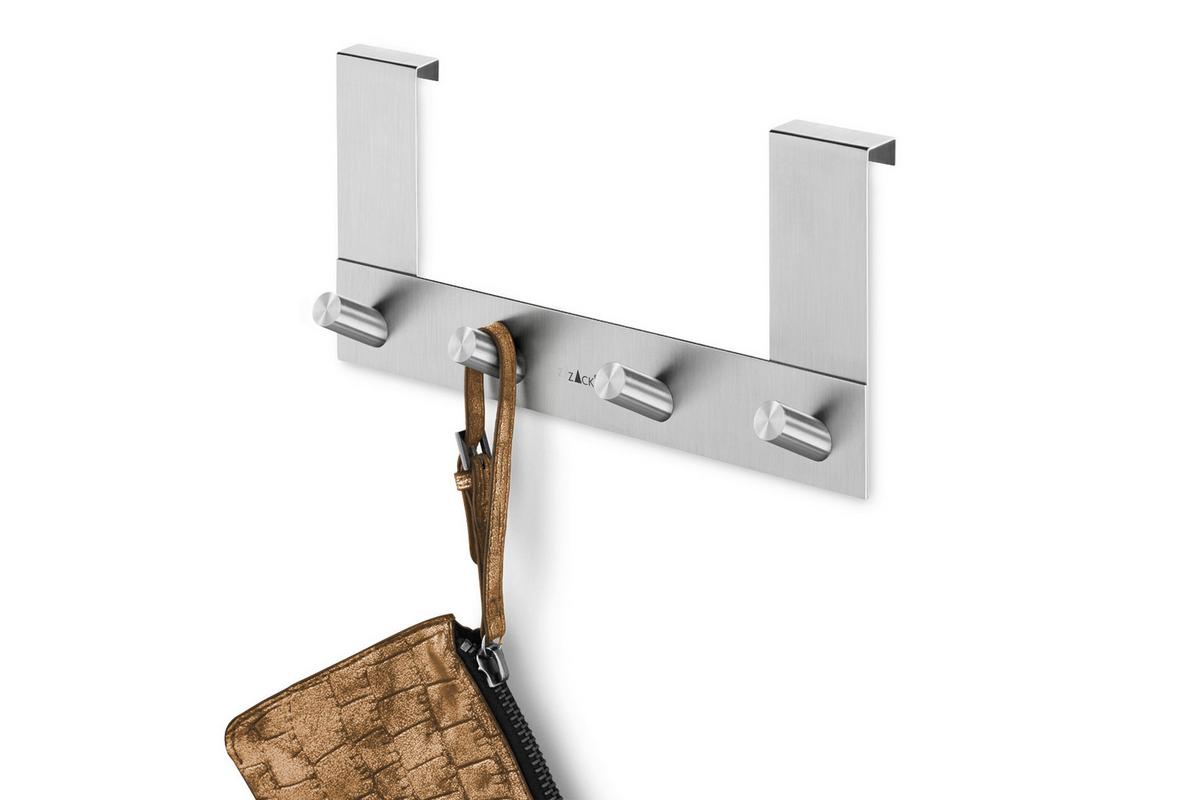 HACZYK NA DRZWI 20753 - kolor stalowy, Basics, metal (27/13,5/6cm) - Zack