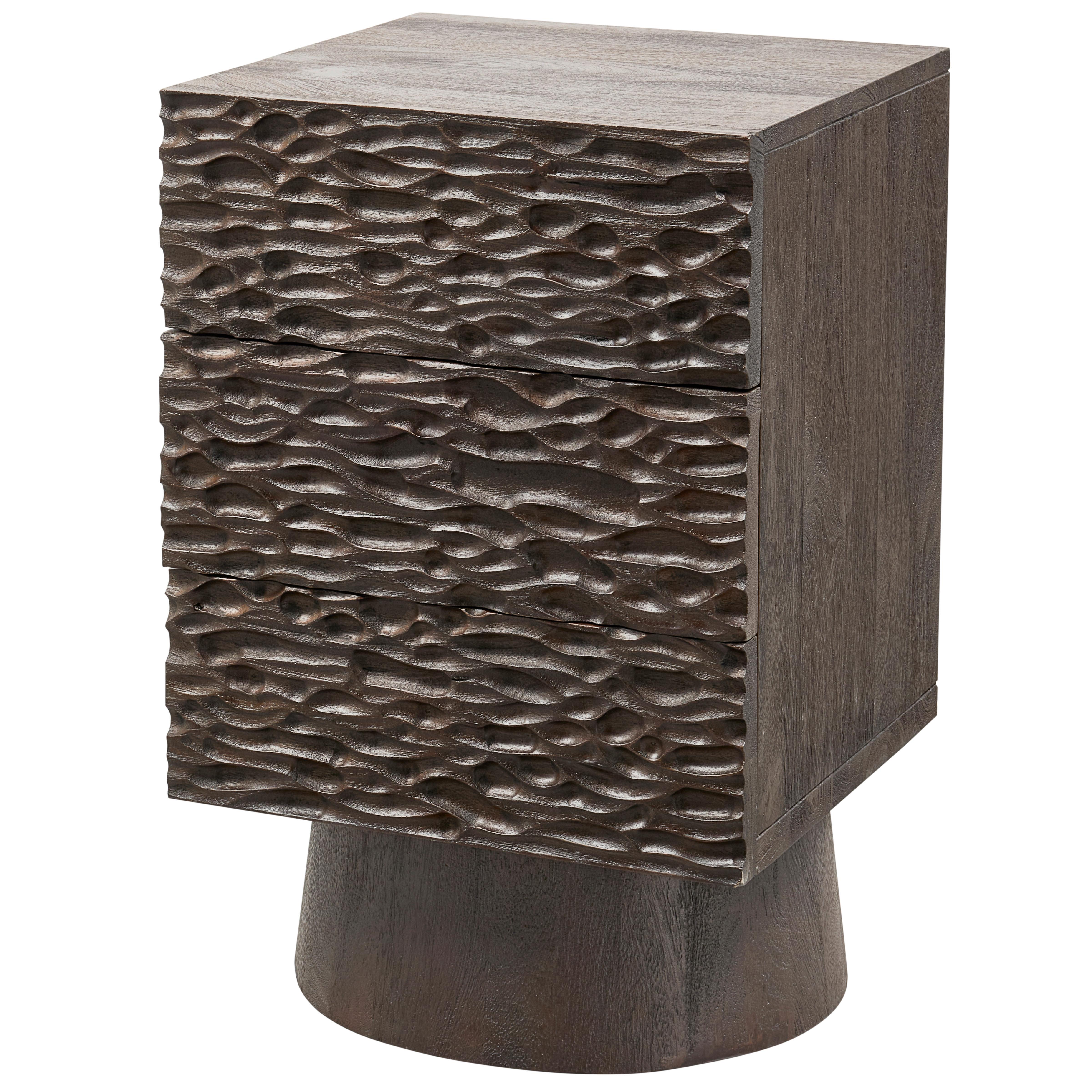 Nachttisch Crumble Walnussfarben - Walnussfarben, Design, Holz (40/37/63,5cm) - Livetastic
