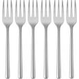 Kuchengabel Ara in Edelstahl, 6-teilig - Edelstahlfarben, Basics, Metall - PREMIUM LIVING