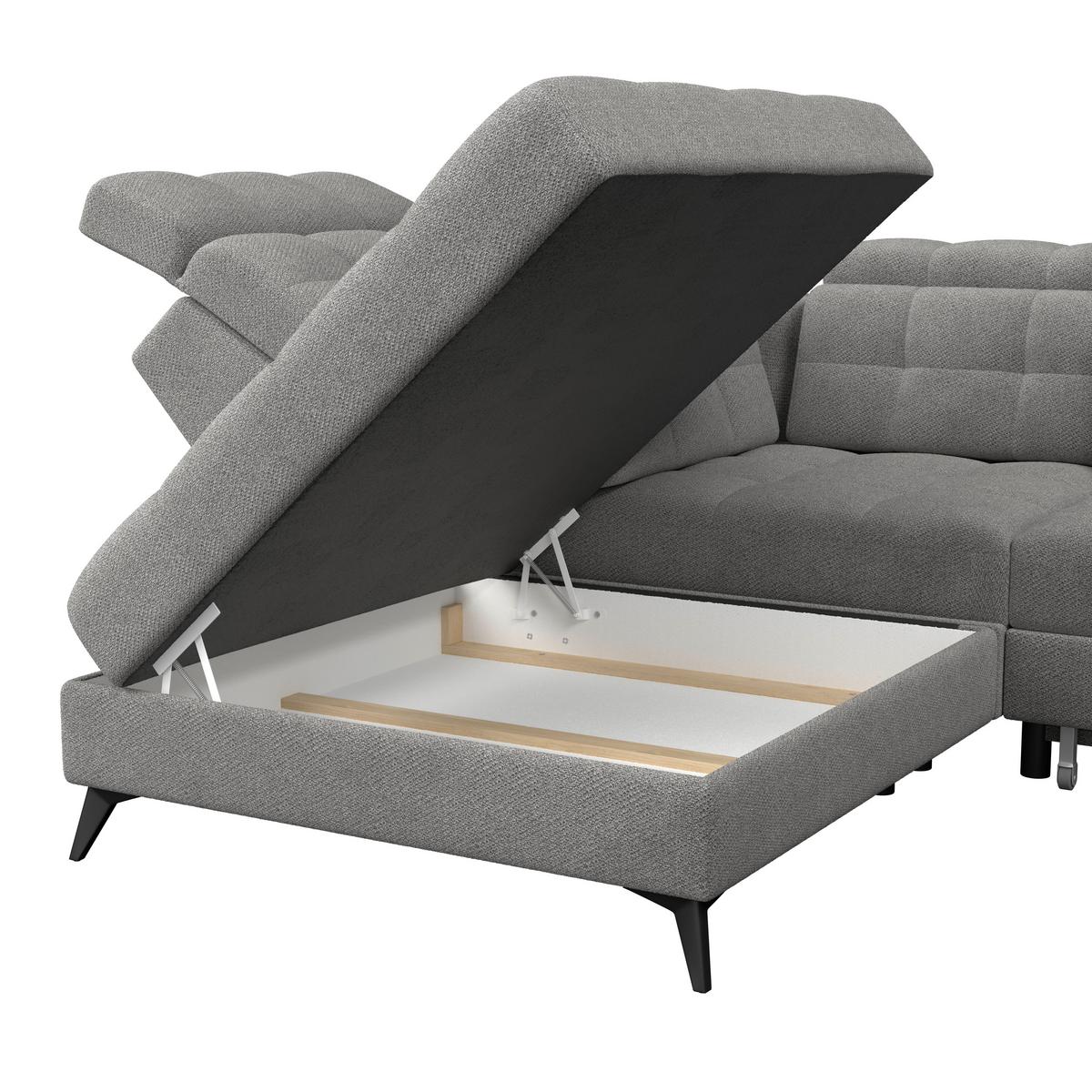 Coltar BARLETTA - gri închis, Romantik / Landhaus, textil (228/289cm) - Luca Bessoni