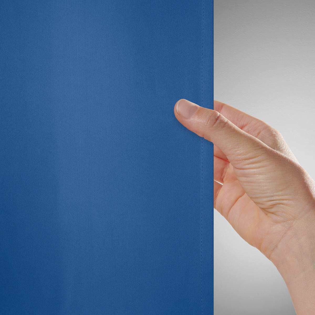 Verdunkelungsvorhang Riccardo Blau ca. 145x245cm - Blau, MODERN, Textil (140/245cm) - Premium Living