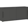 Aktenschrank Riberea in Graphitfarben - Graphitfarben, Modern, Holzwerkstoff (160/74/40cm) - Premium Living