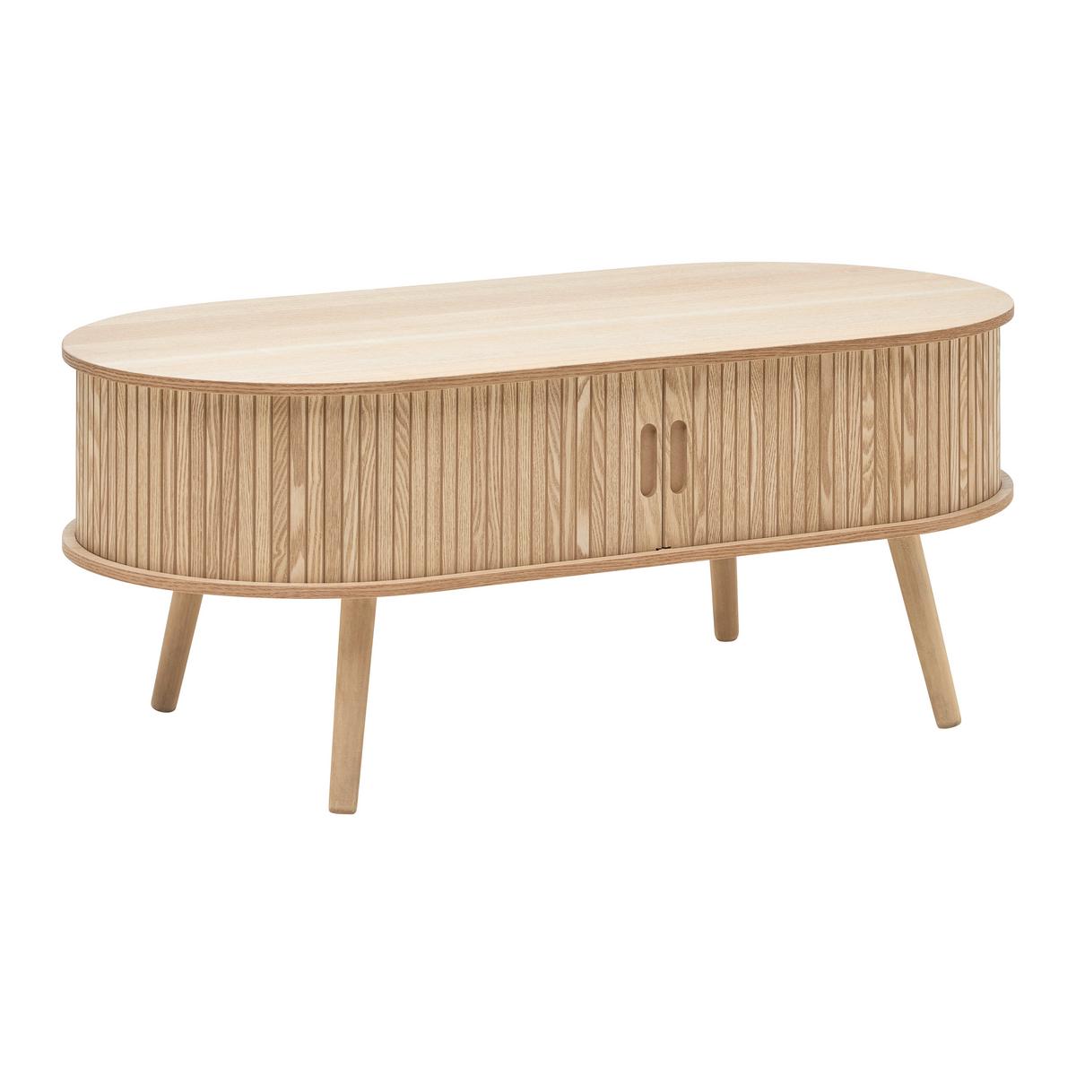 Măsuță de cafea SKANDY II - culoare natur, Konventionell, lemn/material pe bază de lemn (100/50/40cm) - Premium Living