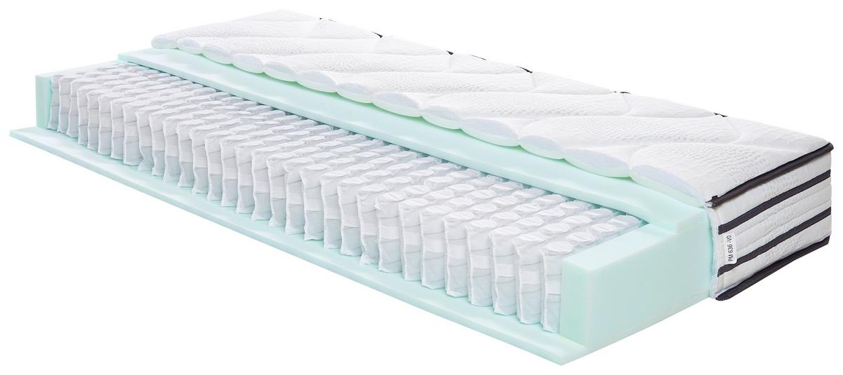 Taschenfederkernmatratze Symphonie H3 ca. 120x200cm - Weiß, Textil (120/200cm) - Premium Living