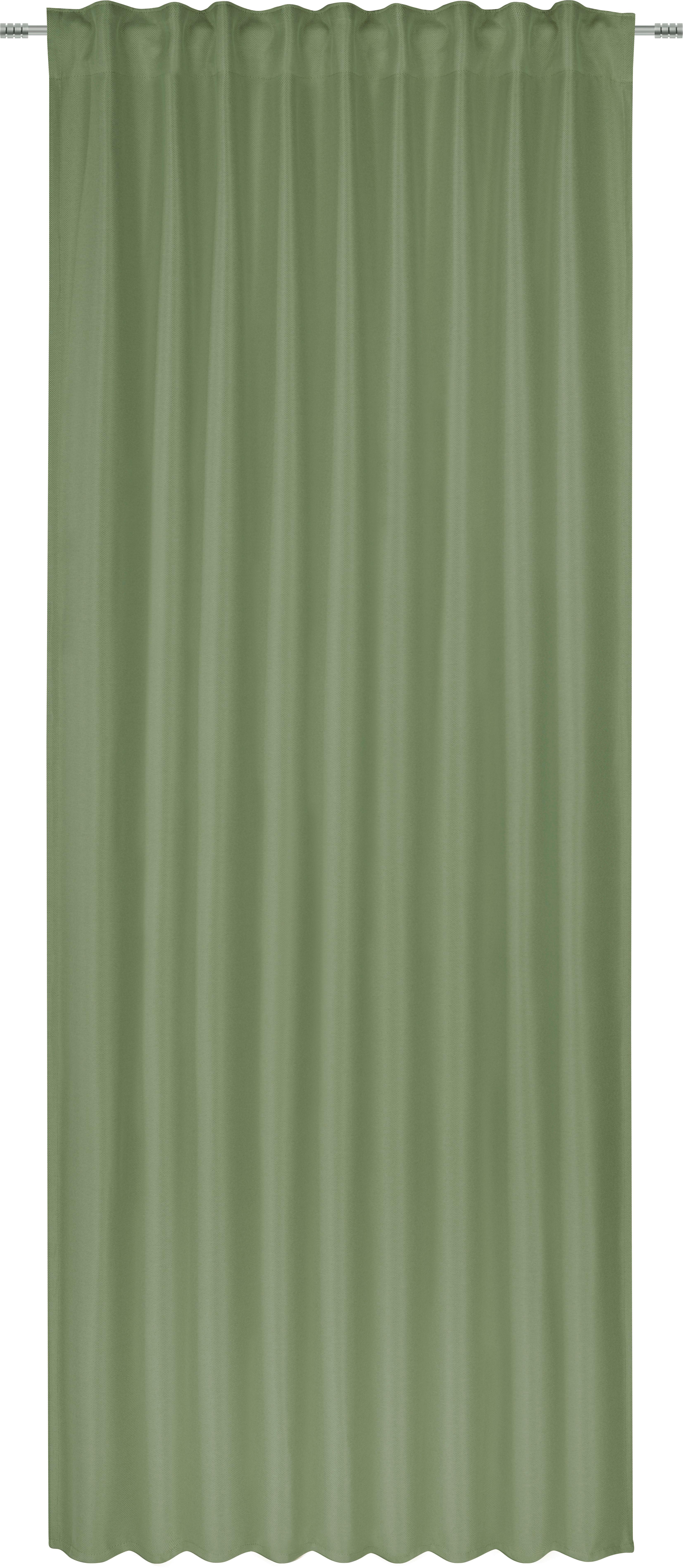 Verdunkelungsvorhang Riccarda in Grün ca. 135x255cm - Grün, MODERN, Textil (135/255cm) - Premium Living