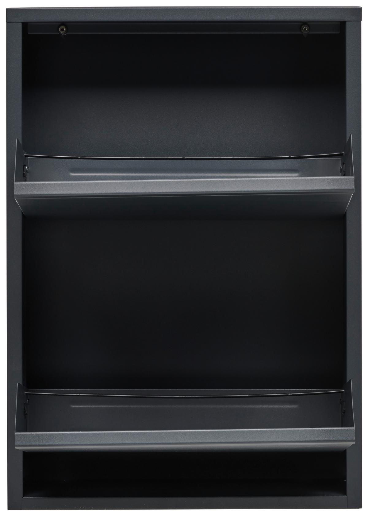 SZAFKA UCHYLNA NA BUTY FLY - antracytowy, Basics, metal (50/70,5/15cm) - Carryhome