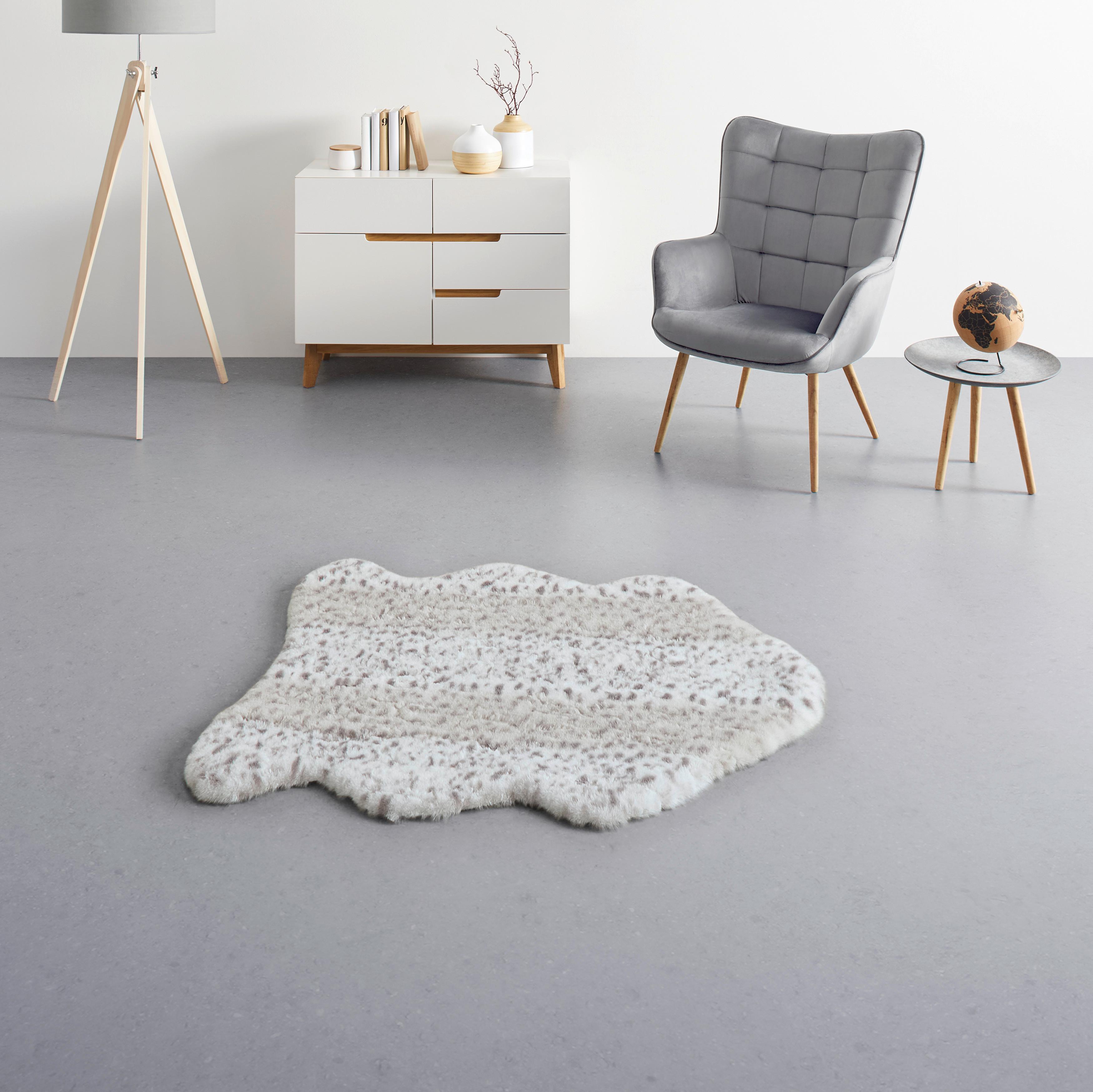 FAUSSE FOURRURE ICE CAT - noir/blanc, KONVENTIONELL, textile (60/90cm) - Mömax
