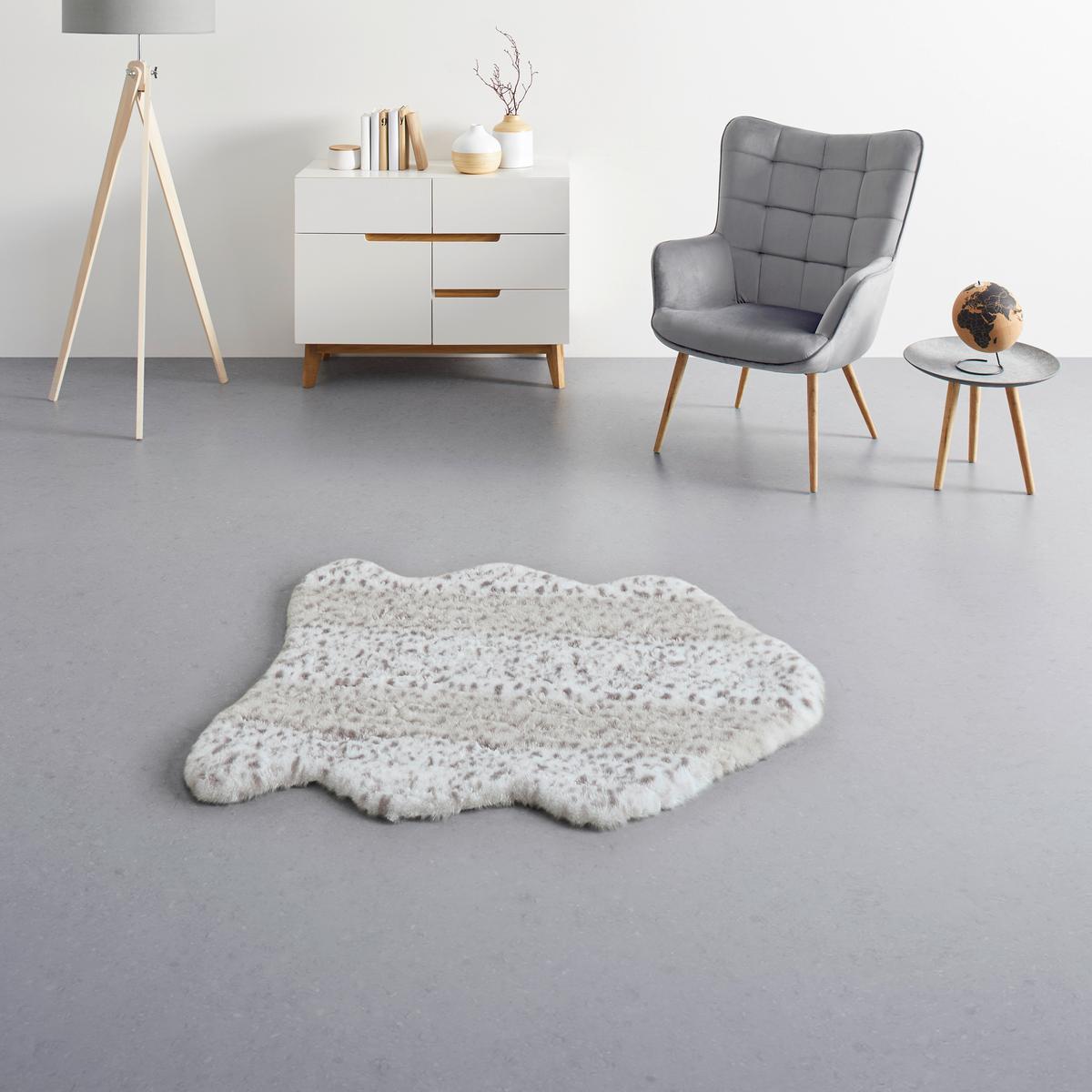 Umjetno Krzno Ice Cat 60x90cm - bijela/crna, Konvencionalno, tekstil (60/90cm) - Mömax