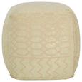 Pouf In Samt Beige - Beige, LIFESTYLE, Textil (45/45/45cm) - Modern Living Pouf In Samt Beige - Beige, LIFESTYLE, Textil (45/45/45cm) - Modern Living