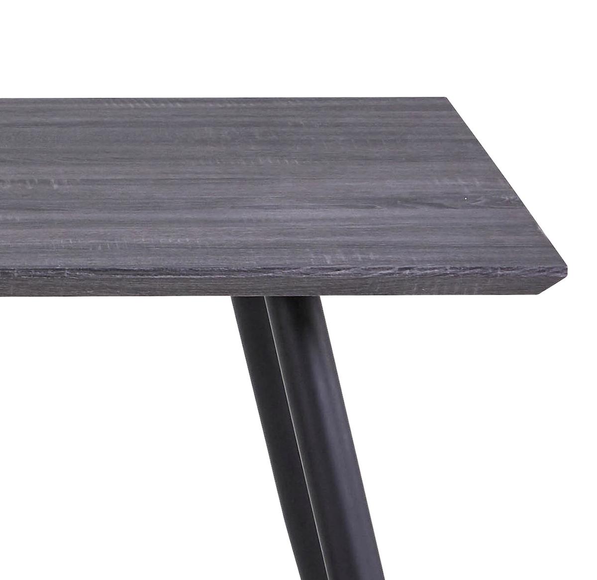 Jedilna Miza Porto, Črna, 150x90 - črna, Moderno, kovina/leseni material (150/75/90cm) - MID.YOU