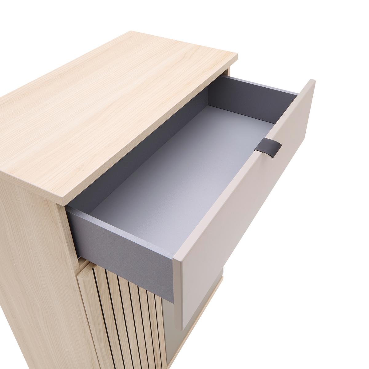 Schuhschrank Pisa Taupe/Eichefarben - Taupe/Eichefarben, MODERN, Holzwerkstoff/Metall (70/103/38cm) - Mömax