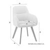 STOL MED ARMSTÖD MATTIA - beige/ekfärgad, Modern, metall/trä (56/87/61cm) - Bessagi Home