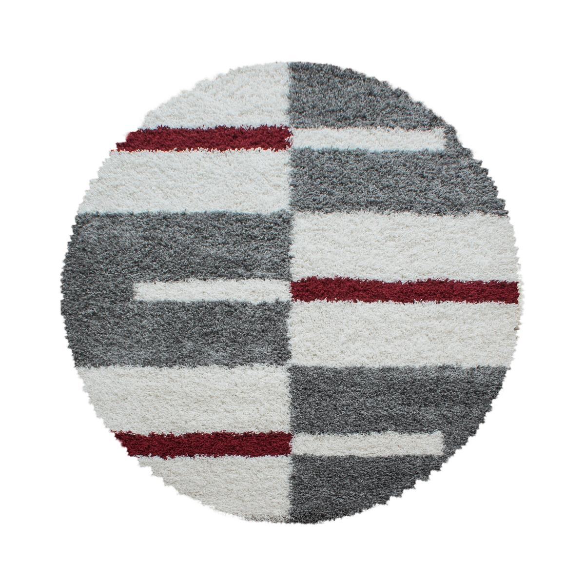 Hochflorteppich Gala Rot Ø ca. 200cm - Rot, Design, Textil (200/200cm) - Novel