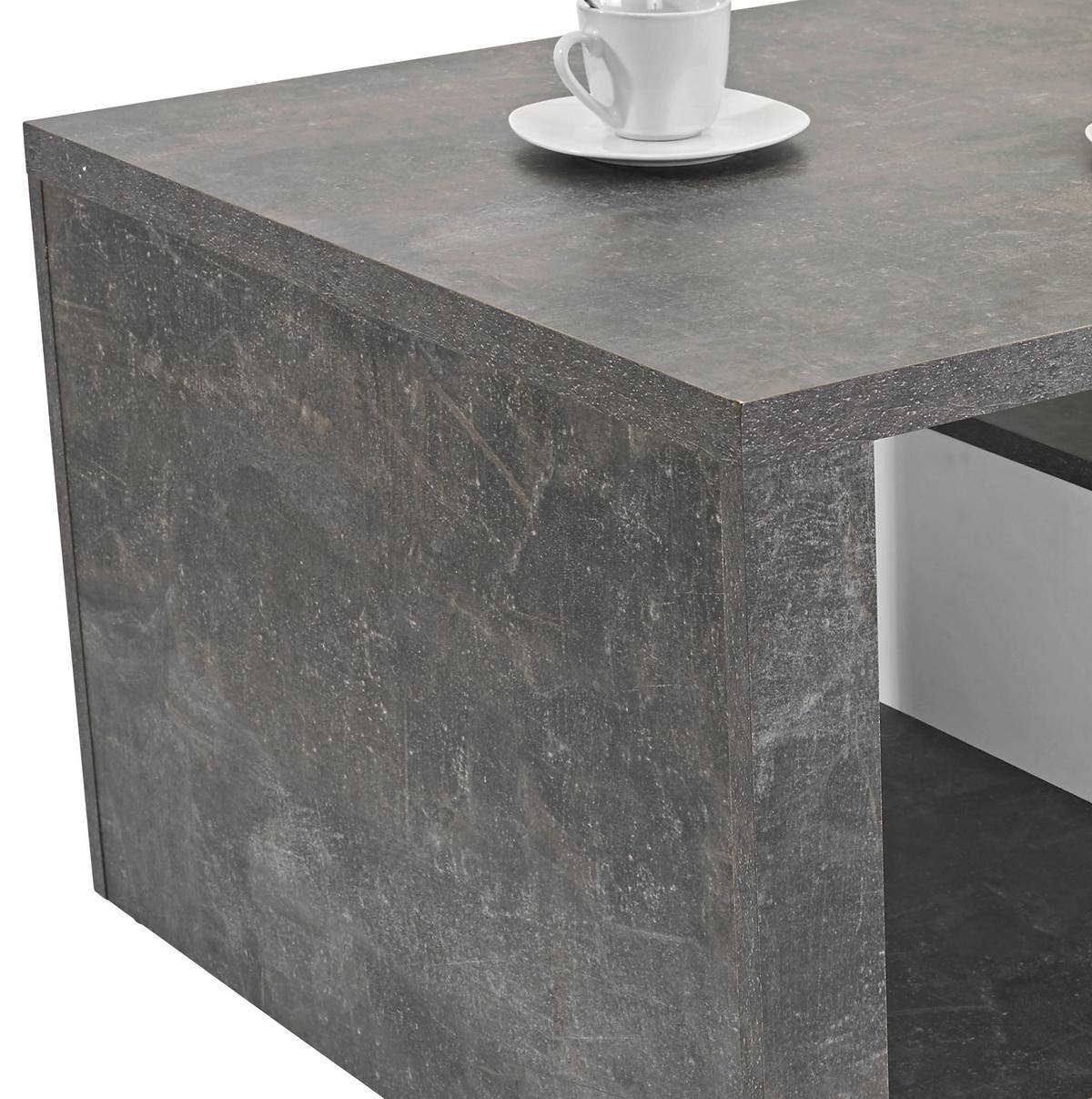 Klubska Miza Iguan, Siva - temno siva/bela, Moderno, leseni material (110/45/67cm) - Mömax