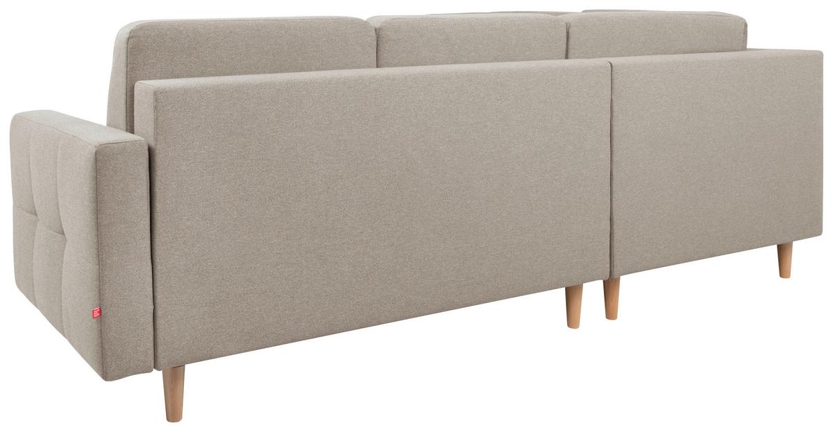 Kutna Garnitura Noret - bež/hrast Wotan, Konvencionalno, tekstil/drvo (242/242cm) - Modern Living